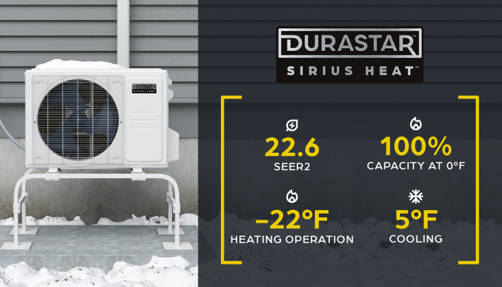 Sirius Heat heat pump specifications.